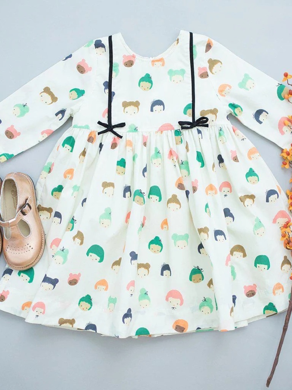 Pink chicken antique doll dress